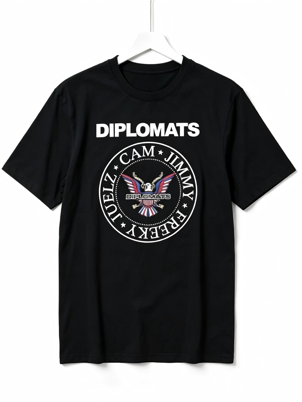 Diplomats Dipset Eagle Seal Retro Hip Hop Graphic Womens Mens T-shirt Unisex